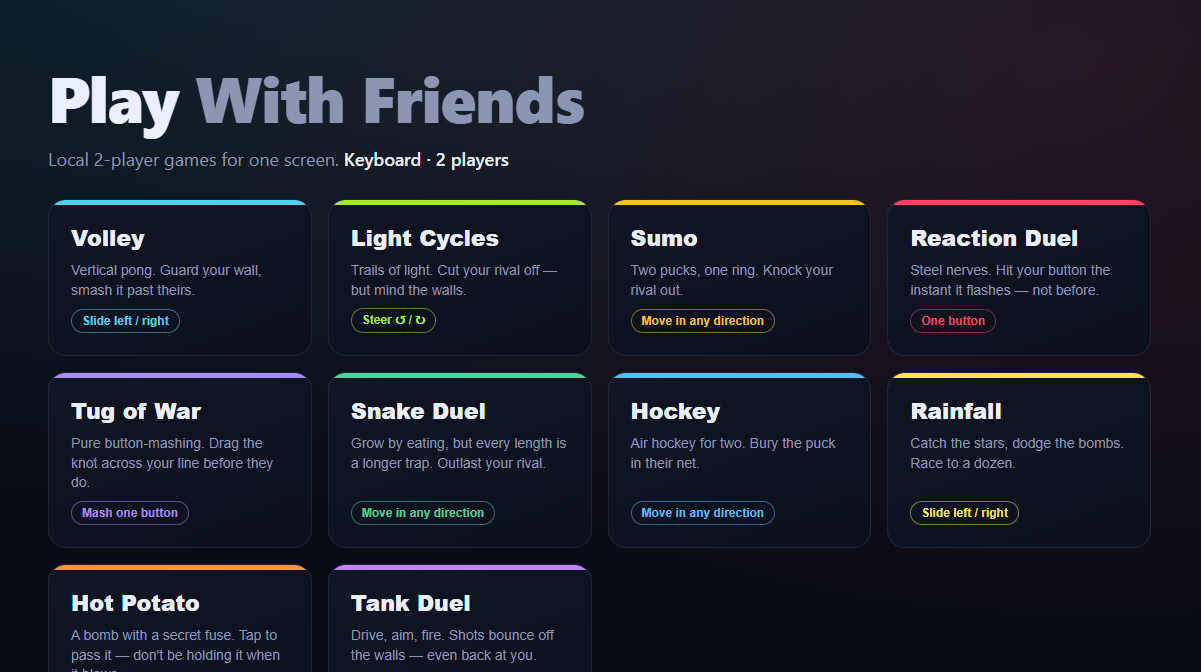 Screenshot of Play With Friends